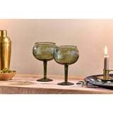 Mila Gin Glasses - Dark Emerald - Set of 2