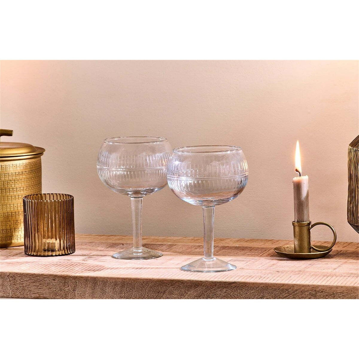 Mila Gin Glasses - Clear - Set of 2