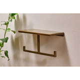 Mahi Wall Mounted Toilet Roll Holder - Brass