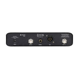 Rear panel of the Chord XU1-H wireless microphone receiver by AVSL, showing DC input, BNC antenna sockets, 6.3mm unbalanced jack and XLR balanced output.