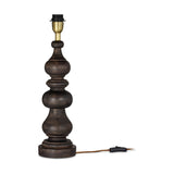 Manua Large Wood Table Lamp Base - Dark Stain