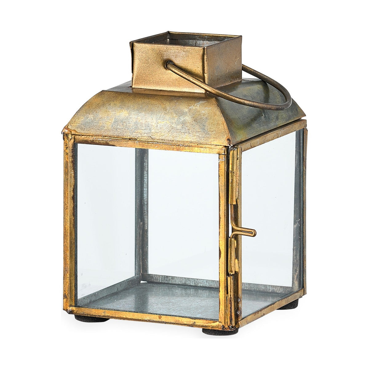 Maro Small Brass Lantern - Antique Brass