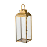 Maro Tall Brass Lantern - Antique Brass