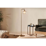 Mulia Recycled Glass Floor Lamp - Antique Brass