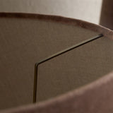 Mendai Medium Velvet & Linen Lampshade - Mocha
