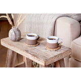 Mali Ribbed Espresso Mug - White - Set of 2