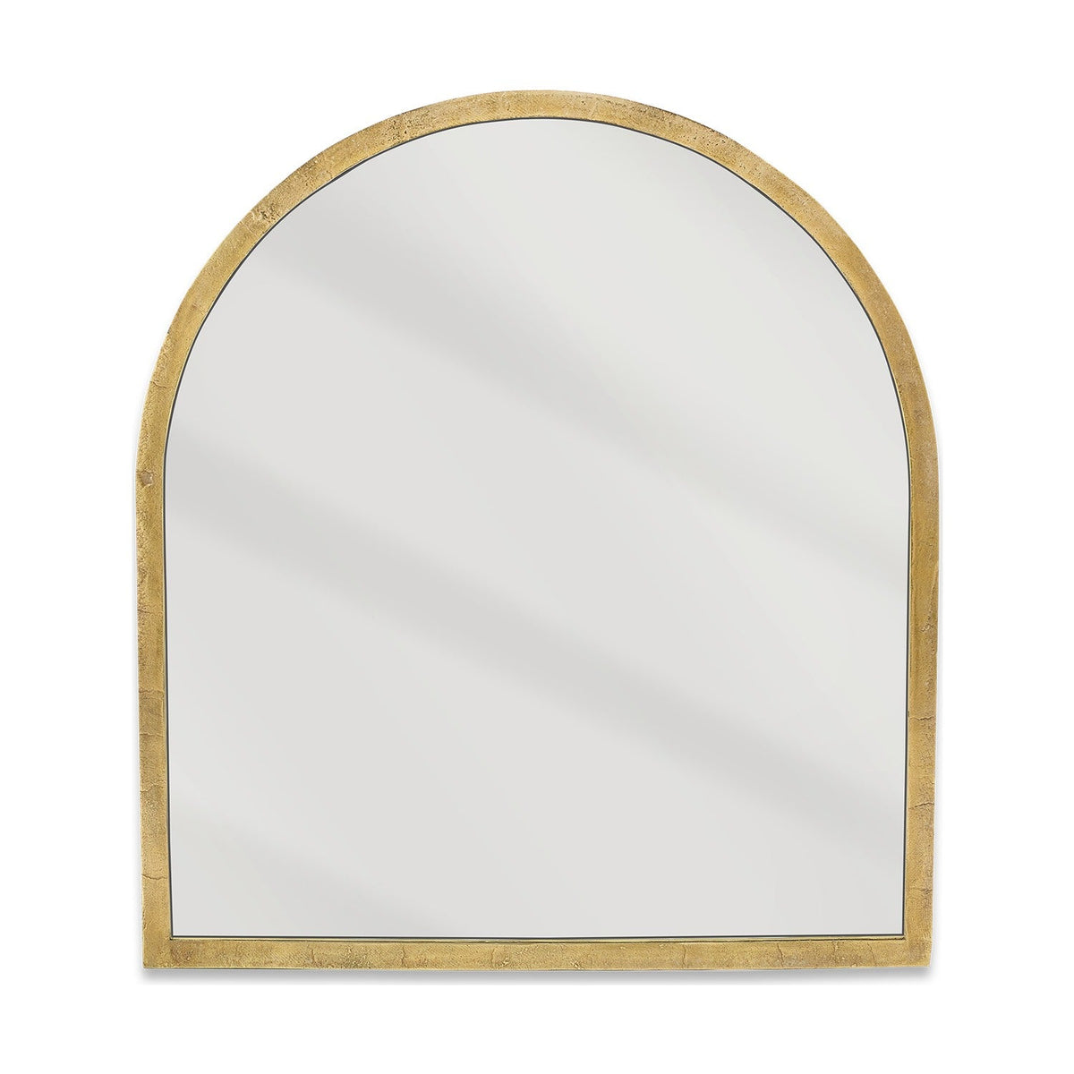 Murwara Arched Wall Mirror - Antique Brass