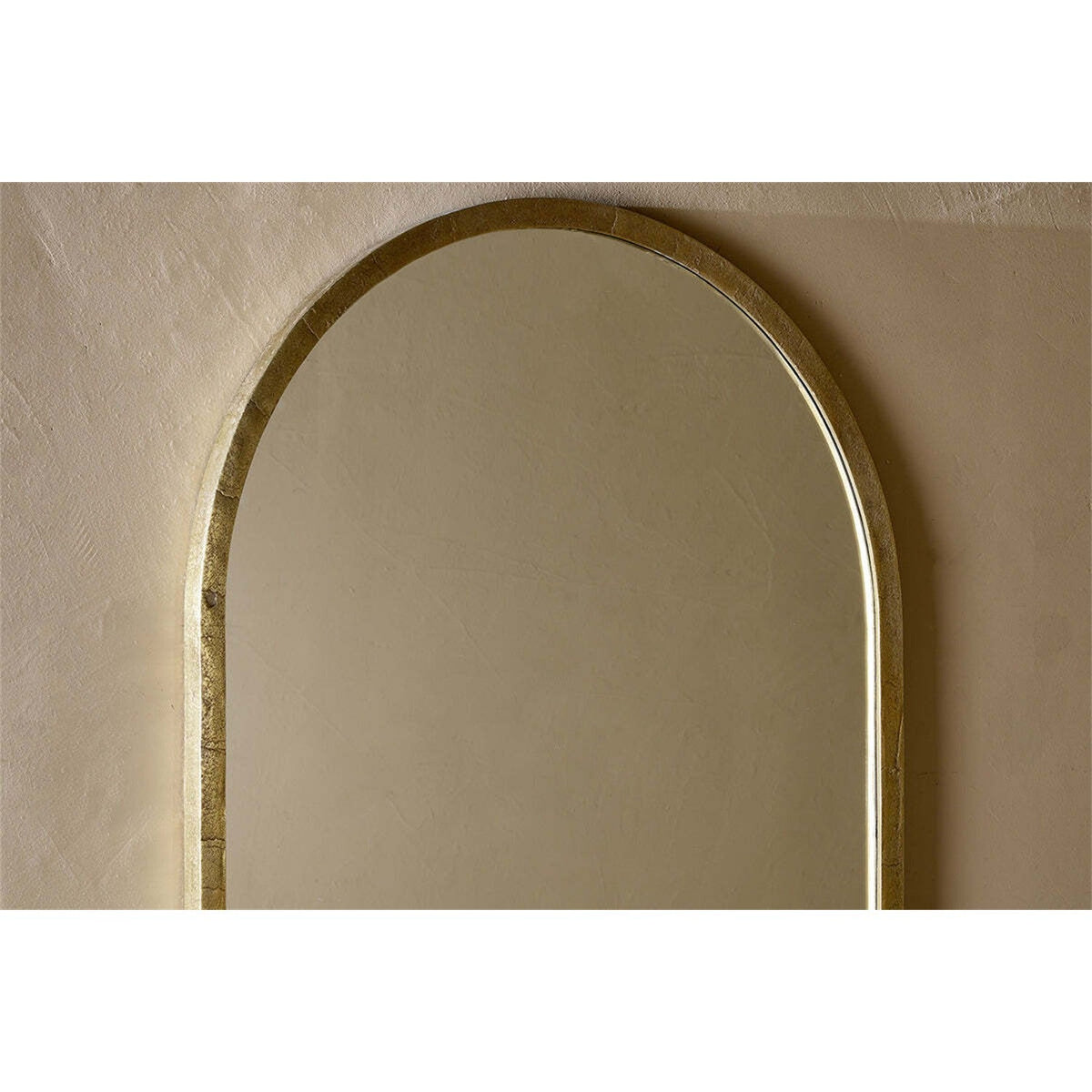 Murwara Arched Wall Mirror - Antique Brass