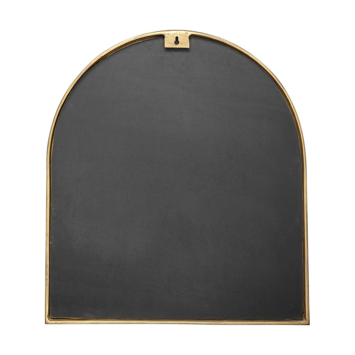 Murwara Small Arched Wall Mirror - Antique Brass