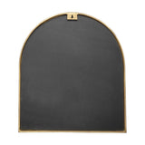 Murwara Small Arched Wall Mirror - Antique Brass