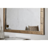 Murwara Small Arched Wall Mirror - Antique Brass