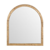 Murwara Small Arched Wall Mirror - Antique Brass