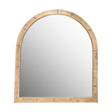 Murwara Small Arched Wall Mirror - Antique Brass