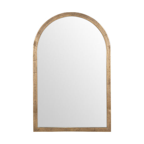 Murwara Large Arched Wall Mirror - Antique Brass