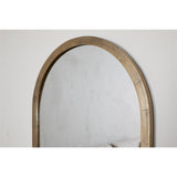Murwara Large Arched Wall Mirror - Antique Brass
