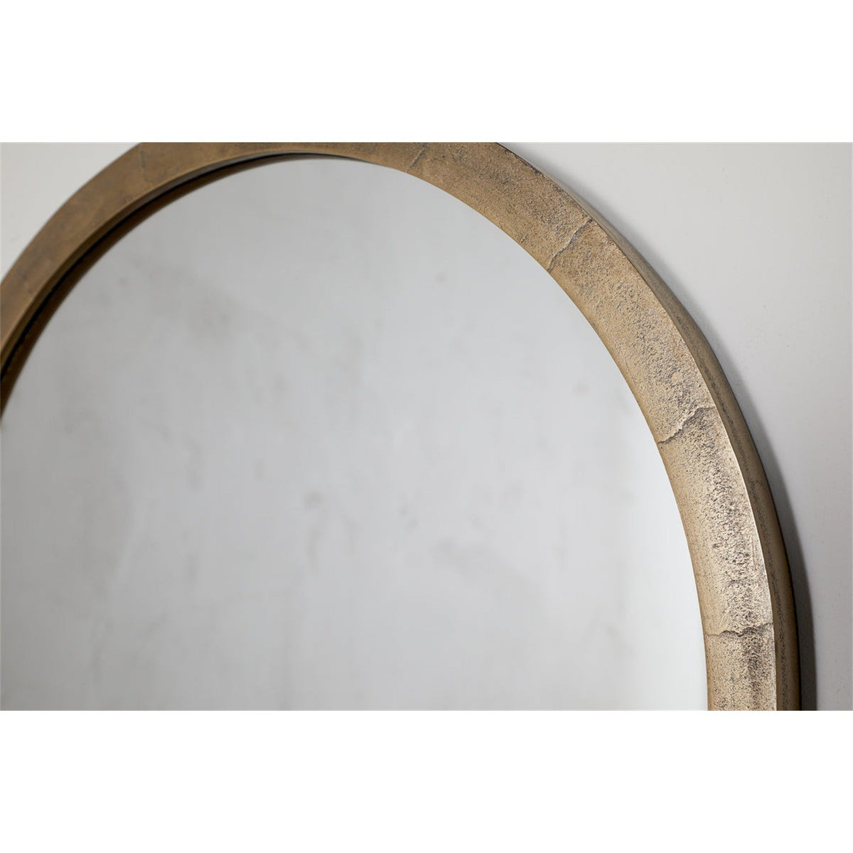 Murwara Large Arched Wall Mirror - Antique Brass