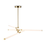 Axis chandelier with gold and white accents, adding sophistication and luxury to any space.