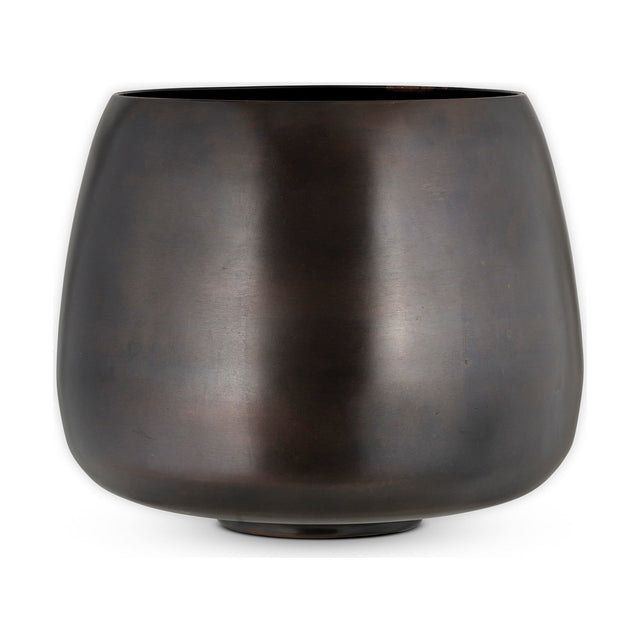 Maliki Large Iron Planter - Aged Bronze