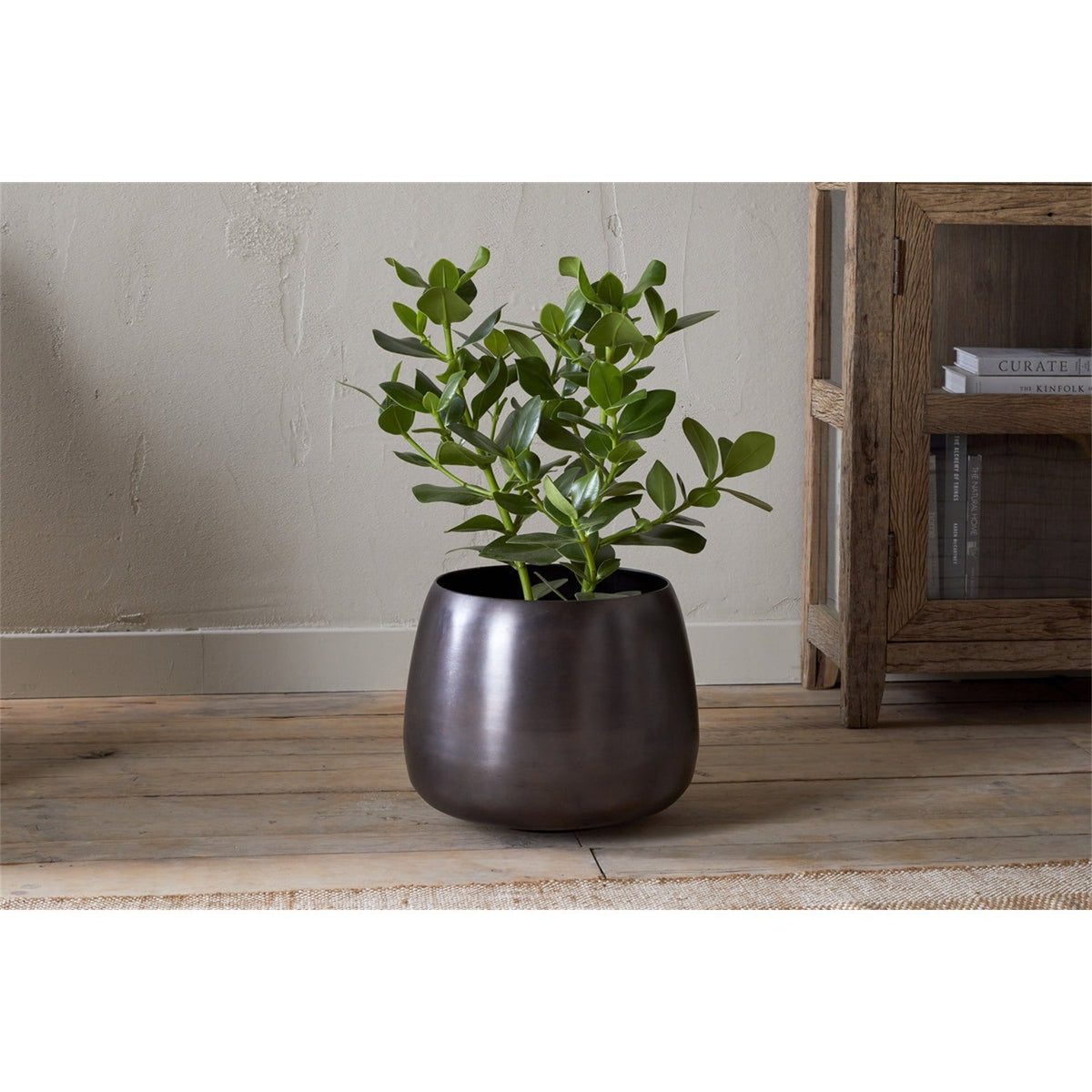 Maliki Large Iron Planter - Aged Bronze
