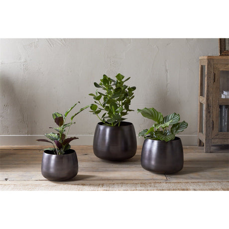 Maliki Medium Iron Planter - Aged Bronze