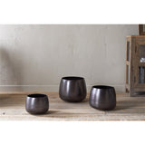 Maliki Small Iron Planter - Aged Bronze