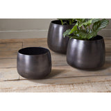 Maliki Small Iron Planter - Aged Bronze