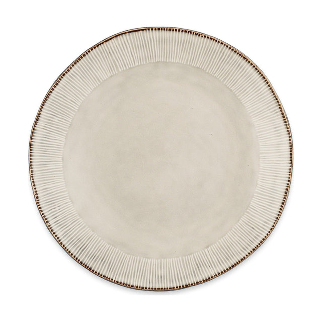Malia Stoneware Dinner Plate - Cream