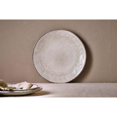 Malia Stoneware Dinner Plate - Cream
