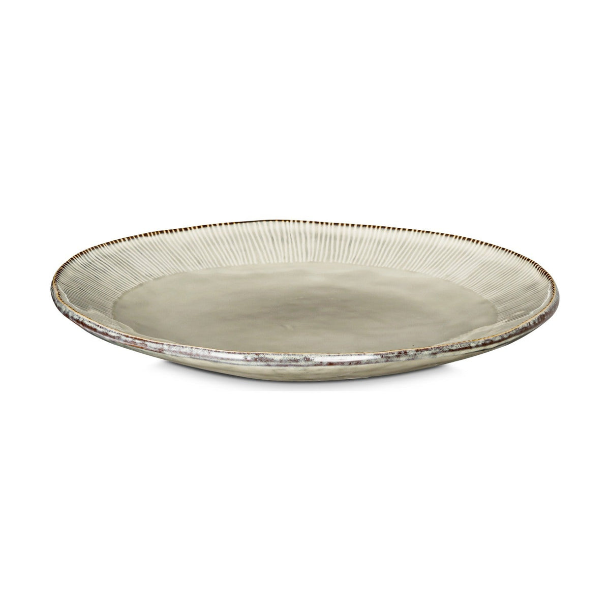 Malia Stoneware Dinner Plate - Cream