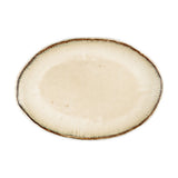 Malia Large Oval Serving Platter - Cream