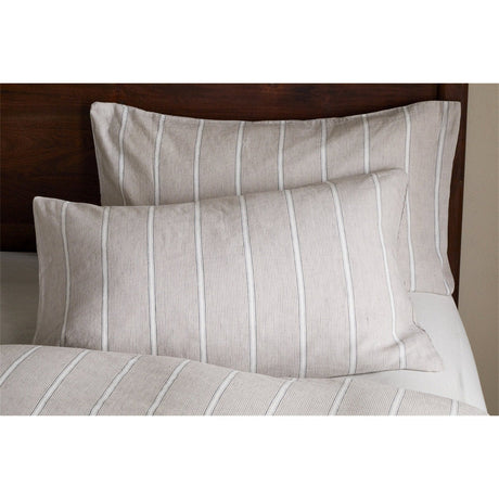 Mora Hemp & Cotton Pillowcases - Stone Grey - Set of 2