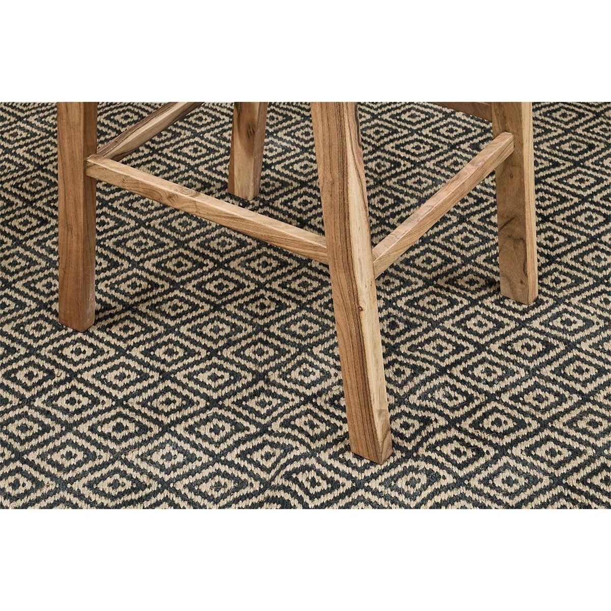 Madrisana Acacia & Rattan Bar Stool - Natural