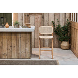 Madrisana Acacia & Rattan Bar Stool - Natural
