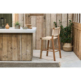 Madrisana Acacia & Rattan Bar Stool - Natural