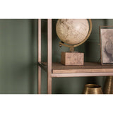 Marjori Wide Mango Wood & Iron Shelving Unit - Natural