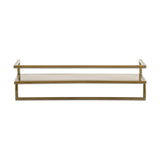 Mahi Wall Shelf With Towel Rail - Brass