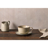 Malia Oversized Fluted Cup and Saucer - Cream