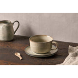 Malia Oversized Fluted Cup and Saucer - Cream