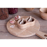 Milaku Mango Wood Salt & Pepper Serving Set - Natural