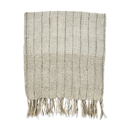 Mayla 140 x 200cm Linen Throw - Natural
