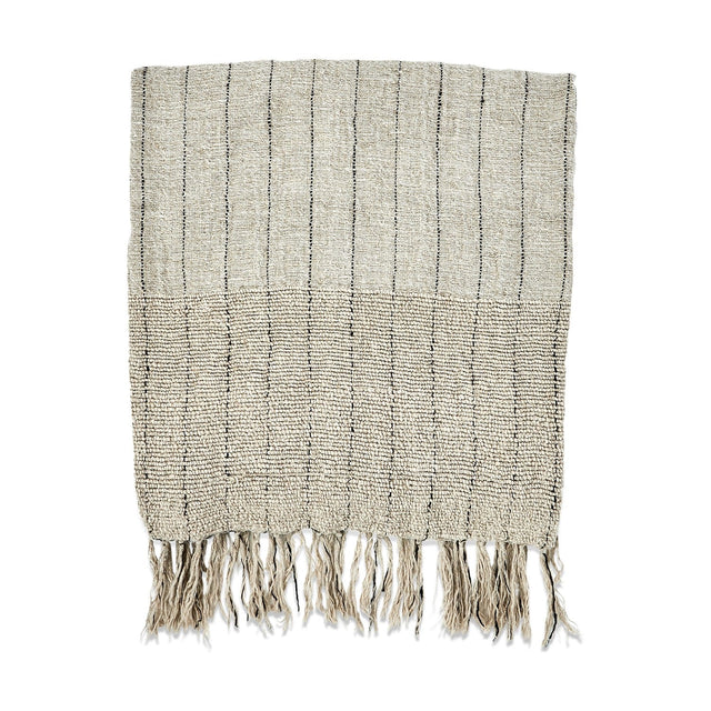 Mayla 140 x 200cm Linen Throw - Natural
