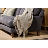 Mayla 140 x 200cm Linen Throw - Natural