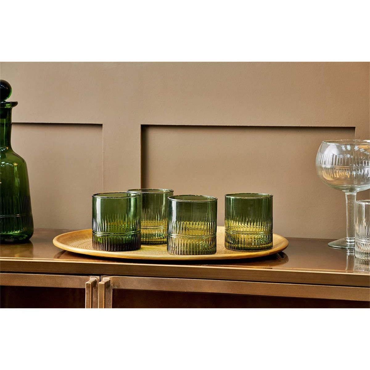 Mila Tumblers - Dark Emerald - Set of 4