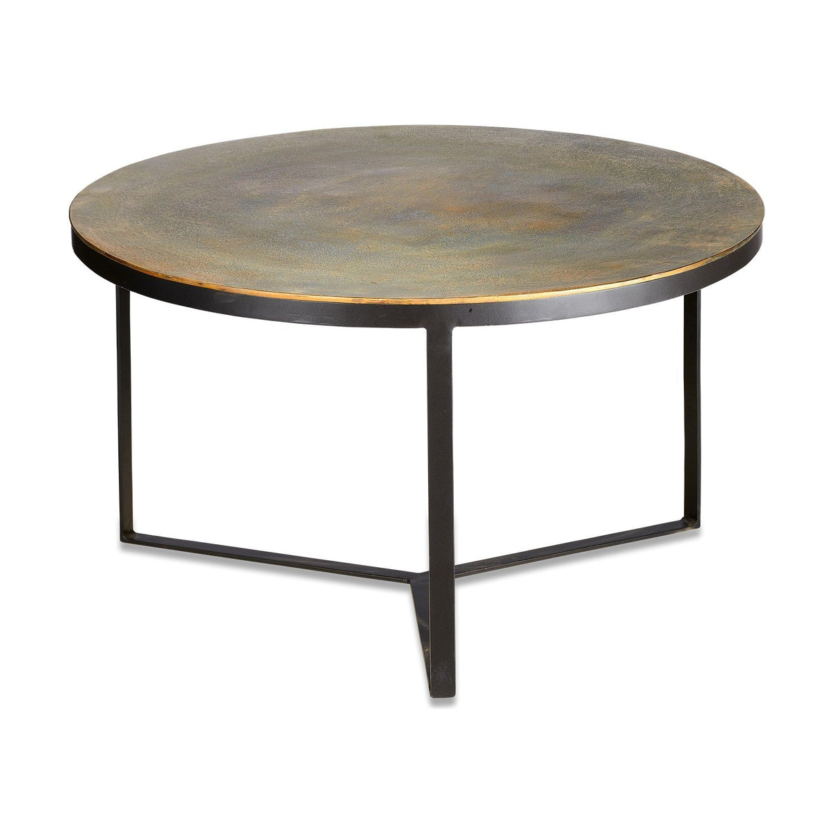 Maba Coffee Table - Antique Brass