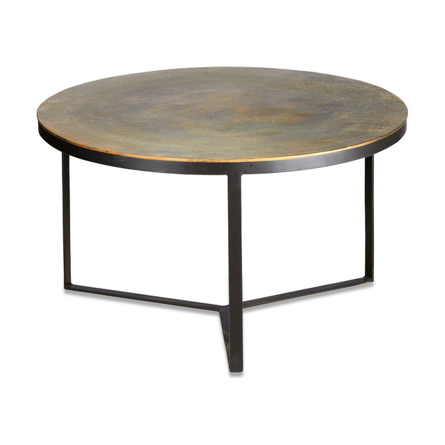 Maba Coffee Table - Antique Brass