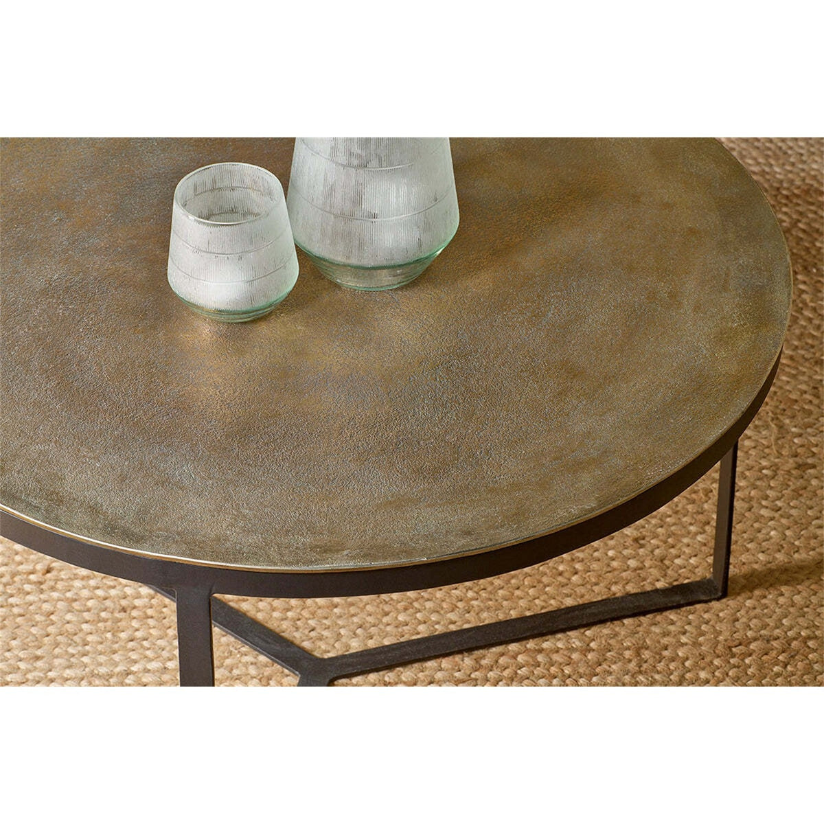 Maba Coffee Table - Antique Brass