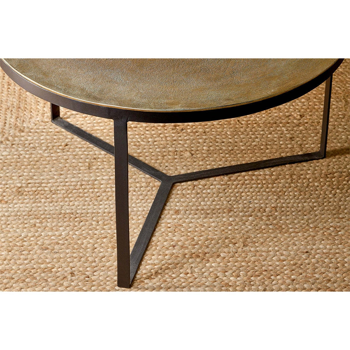 Maba Coffee Table - Antique Brass