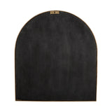 Murwara Antique Glass Arched Wall Mirror - Antique Brass