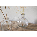 Mayumi Recycled Glass Bud Vases - Clear - Set of 3