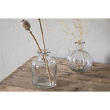 Mayumi Recycled Glass Bud Vases - Clear - Set of 3